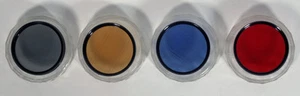 55MM FITLER SET OF 4 CIRCULAR POLARIZER RED BLUE ORANGE - Picture 1 of 1