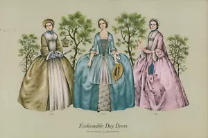 6 x FASHION 1730 - 1787 Prints Vintage 14.75" x 9.5" Men's Women's JACOBITE B384 - Picture 1 of 6