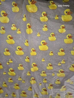 Rubber Yellow Duck Shower Curtain - Image 1 of 4
