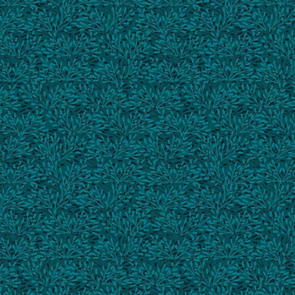 Wilmington Essentials Whimsy - 108" extra ancho - ramitas verde azulado oscuro # 7277-479 Foto 1 de 1