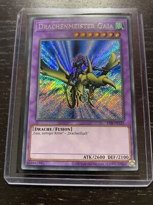 Yu-Gi-Oh! Drachenmeister Gaia Secret Rare LOB-DE125 25th Anniversary Near Mint - Bild 1 von 4