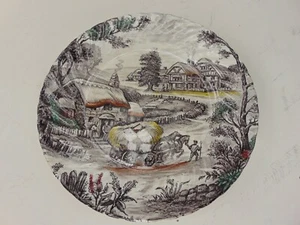 Yorkshire (Made in England) echter handgravierter Eisenstein 7 3/4" KUCHEN/SALAT PL - Bild 1 von 3