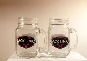 JACK LINKS Beef Jerky - Klarglas Einmachglas Becher mit Henkel - 2er Set - - Bild 1 von 5