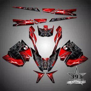 Arctic Cat Pro Climb Pro Cross Graphics Kit Wrap Decal W Tunnel Guardian Red - Bild 1 von 1