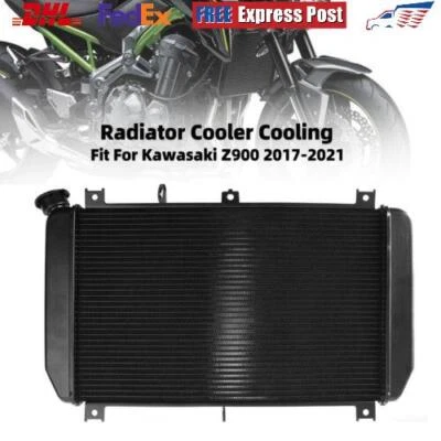 Aluminum Radiator Cooler Cooling Fit For Motorcycle Kawasaki Z900 2017-2024, - Image 1 of 4