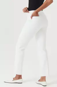 Spanx On-the-Go Slim Straight Ankle Pant 20372R Classic White XS Extra Small NWT - Picture 1 of 7