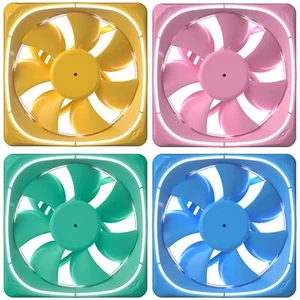 Ventilador de caja de vidrio DF-120 blanco iluminación LED 120 mm PC computadora ventilador de enfriamiento silencioso - Imagen 1 de 13