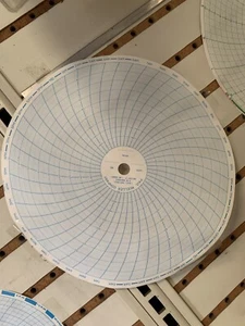 48 Hour Chart Paper 180-30 Fahrenheit For Mueller Chart Recorder - 100ct - Picture 1 of 3