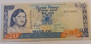 Maurice - 1985 - Billet de 20 roupies - Pas courant - Billet retiré - Picture 1 of 2