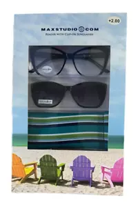 Lector Max Studio con gafas de sol con clip y estuche protector +2,00 - Imagen 1 de 2