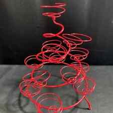 Cupcake/Muffin Stand Holder Display Red Spiral Wire Metal w/ 13 Holders