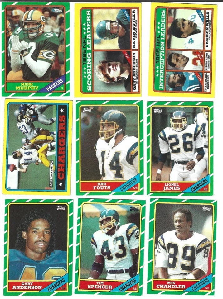 1986 Topps Football - complete your set 201-396 - Image 1 of 1