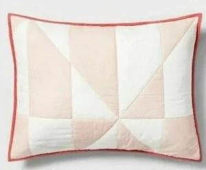 Set of 2 Hearth & Hand Magnolia Kid's Triangle Pillow Sham Case Pink Standard - Picture 1 of 5