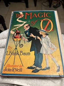 "The Magic of Oz" L Frank Baum 1940’s HB Reilly & Lee with RARE DUST JACKET Nice - Picture 1 of 12