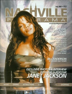 Janet Jackson Nashville Panorama magazine July 2001 NEW condition - Picture 1 of 2