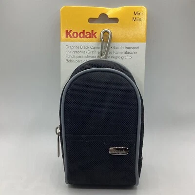 KODAK Mini Graphite Black Camera Bag Crossbody Strap 3.5” X 5.5” P/N 4F5431  - Image 1 of 4