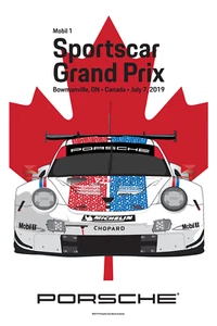 AWESOME PORSCHE POSTER SPORTSCAR GRAND PRIX BOWMANVILLE ON 2019 - Picture 1 of 1