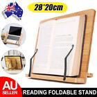 Adjustment Book Stand Bamboo Reading Rest Tablet Rack Home Study Holder Foldable