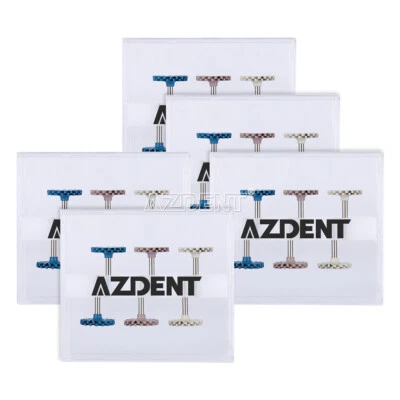5X AZDENT Dental Composite Polishing Polisher Diamond System RA 14mm Wheel - Image 1 of 4