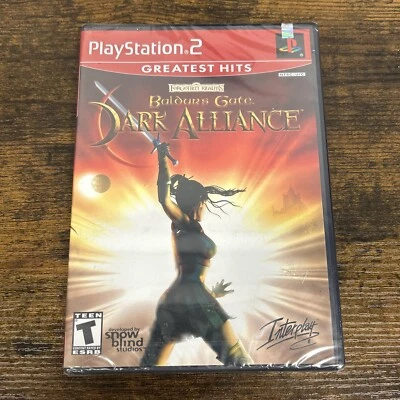 Baldur's Gate Dark Alliance Greatest Hits (PS2) Nuevo Sello de Fábrica + Pestaña Colgante Foto 1 de 4
