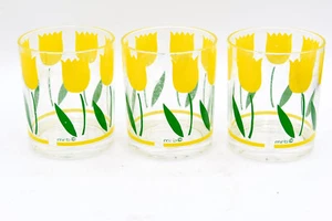 Acrylic Stotter Yellow Tulip Cup Tumbler Glass Drink Juice Water Picnic Plastic - Picture 1 of 5