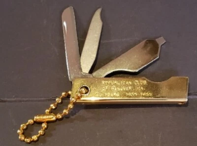 Republican Club Of Hanover  Pennsylvania  50th Anniversary Issue  Chain Knife - Image 1 of 2
