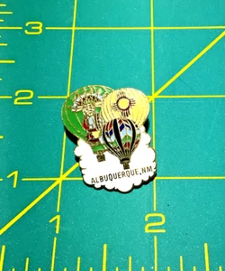 1990s Balloon Albuquerque International Balloon Fiesta Enamel Pin Native - Picture 1 of 2