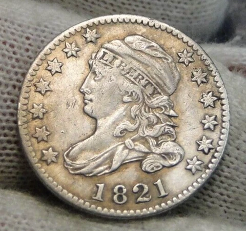 1821 Capped Bust Dime  PCGS XF Details Cover