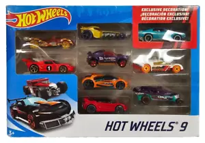 NEU Mattel Hot Wheels 9er-Pack 1:64 Druckgussautos X6999 71 Dodge Demon Ford GT - Bild 1 von 13