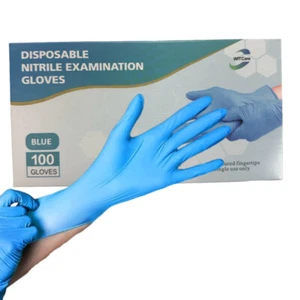 100pcs Ultra-Durable Disposable Nitrile Gloves - Latex-Free, Non-Slip Grip - Picture 1 of 32