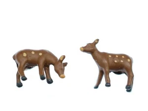 Mini Deer Earrings Stud Miniblings Animal Forest Landscape Polkadot Mirc - Picture 1 of 2