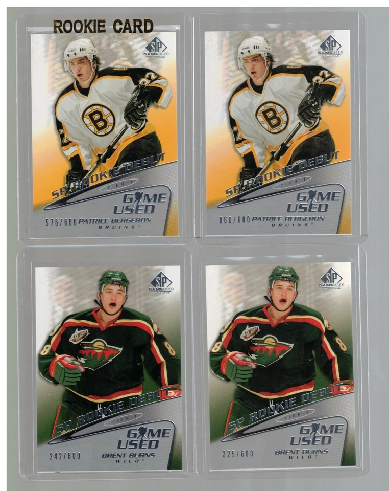 2003-04 SP GAME-USED HOCKEY ROOKIE #/600 SP ROOKIE DEBUT WITH DROP DOWN MENU - Image 1 of 1