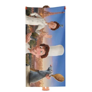 Telo mare Ratatouille asciugatura rapida 30"x60" regalo compleanno telo piscina - Foto 1 di 8