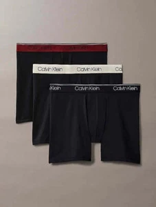 Calvin Klein 3er Pack Micro Stretch Boxershorts - Schwarz / Syrah, Cocoon WBS - Bild 1 von 4