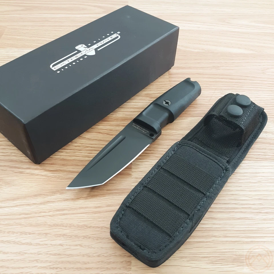 Extrema Ratio T4000 C Black Handle Bohler N690 Stainless Fixed Knife 0434blk