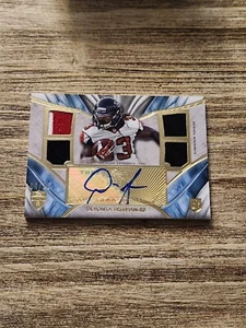 2014 Panini Supreme Devonta Freeman Rookie Quad Patch Auto /15 Atlanta Falcons - Picture 1 of 2