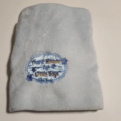 Manta bebé azul Baby Starters Thank Heaven for Little Boys Foto 1 de 3
