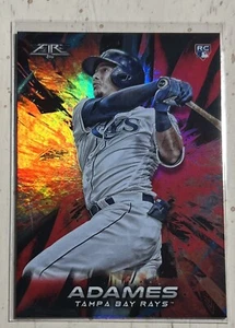 WILLY ADAMES / 2018 Topps Fire / FLAME PARALLEL RC / Rays/Brewers #186 - Picture 1 of 2