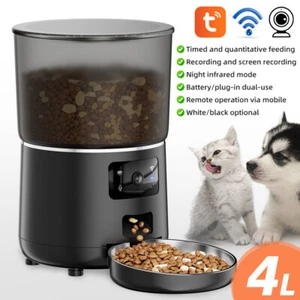 4L Automatic Pet Feeder with Camera Smart Wifi Tuya App Cat Dog Food Dispenser - Picture 1 of 17