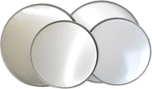 Range Kleen Silver, Round, Stove Burner Covers - Set of 4 - Picture 1 of 12