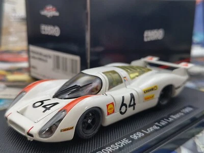 EBBRO 43740 ESCALA 1:43 PORSCHE 908 LONG TAIL LE MANS 1969 #64 COCHE MODELO FUNDIDO A PRESIÓN Foto 1 de 4