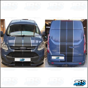 Gráficos a rayas para Ford Transit Custom H2 techo alto y puerta de granero (2 colores) - Imagen 1 de 3