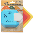 round Corner Punch, 3 in 1-3 Way Corner Puncher Cutter for Paper Craft (R4Mm+R7M