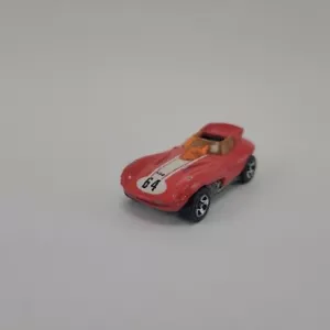 Hot Wheels 1998 Cat-A-Pult Roadster Red White Stripe #64 - Picture 1 of 7