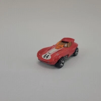 Hot Wheels 1998 Cat-A-Pult Roadster Red White Stripe #64 - Image 1 of 4