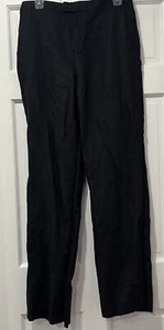 Company Ellen Tracy 100% Linen Pants Womens 10 Lightweight Basic Minimalist - Picture 1 of 7