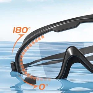 waterproof and anti fog large frame professional diving goggles, adult goggles - Picture 1 of 18