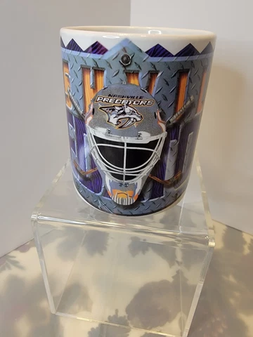 Vtg Nashville Predators Ceramic Coffee Mug Cover