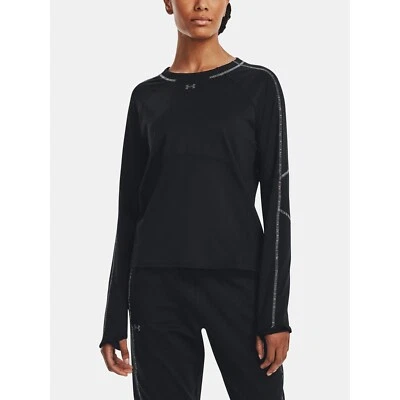 NUEVO CON ETIQUETAS Camisa Under Armour Manga Larga Entrenamiento Clima Frío Crew Para Mujer Talla Grande Foto 1 de 4