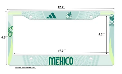 MEXICO, Seleccion mexicana, License Plate Frame , Futbol, Soccer Jersey - Image 1 of 2